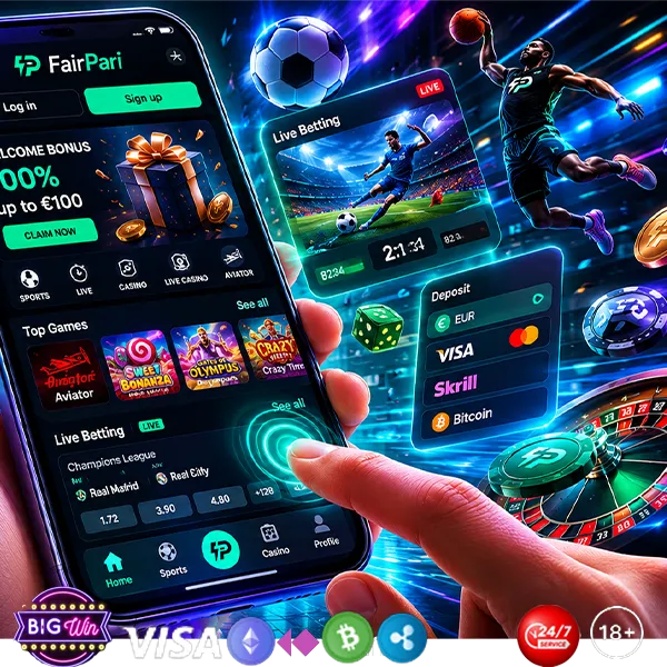 FairPari APK atsisiuntimas Android – kazino programėlė